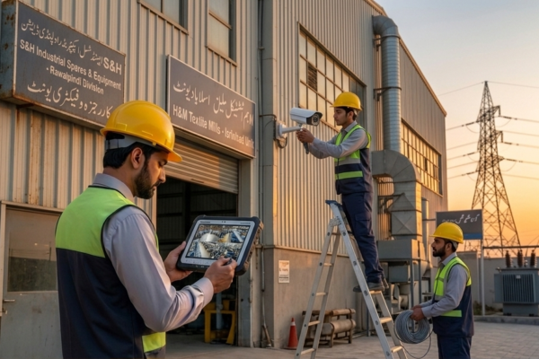 Camera Installation services in Islamabad and Rawalpindi for industrial area
