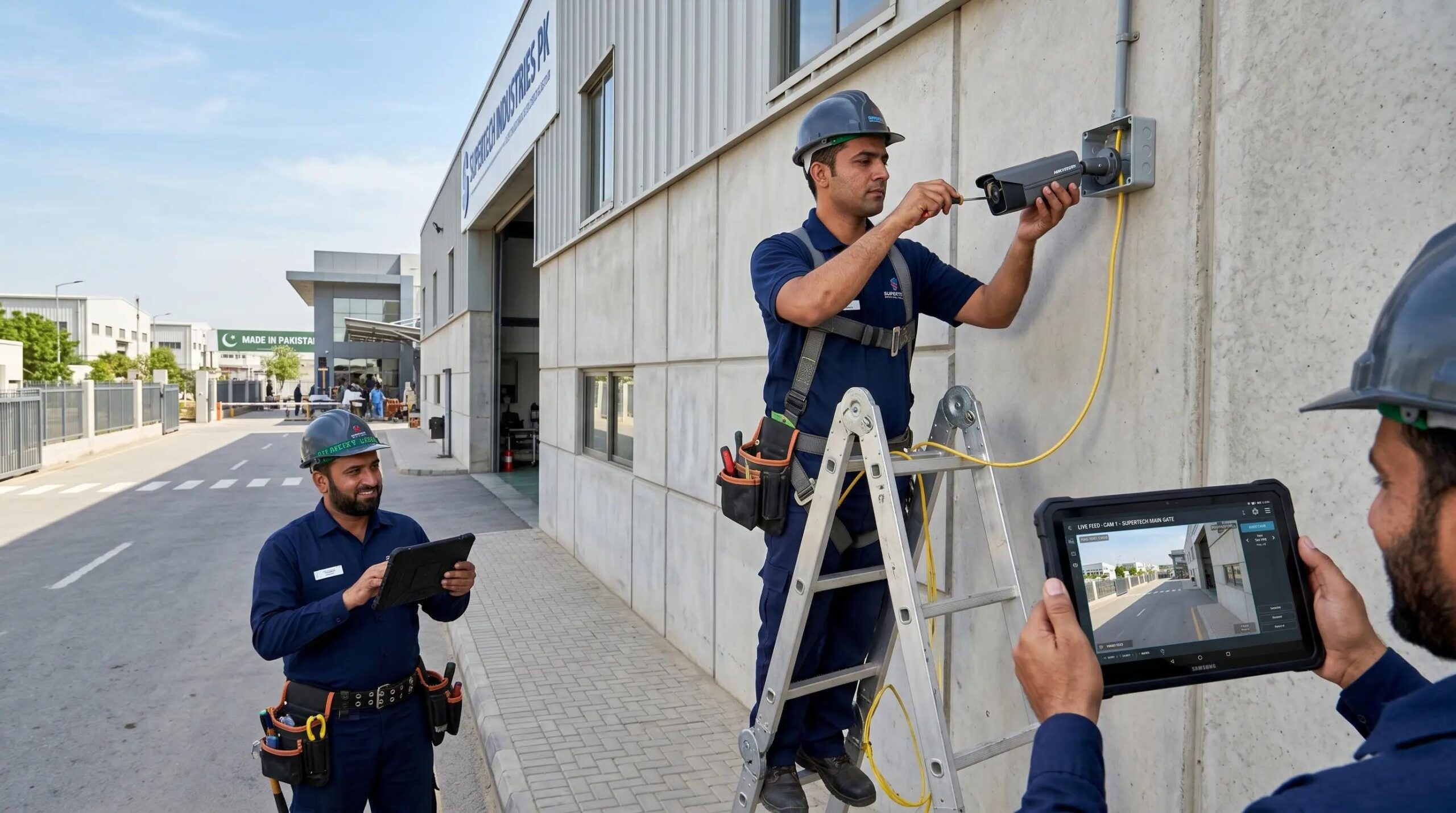 Industrial CCTV installation for factories in Islamabad and Rawalpindi