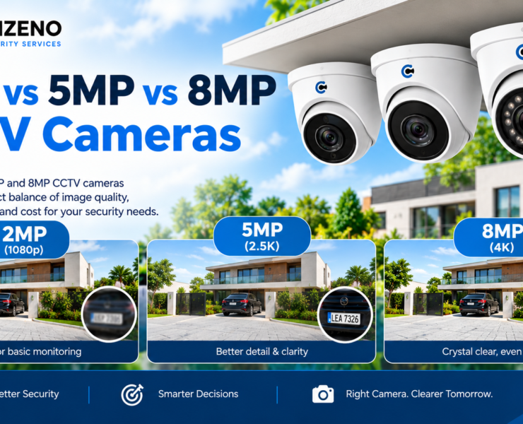 2MP vs 5MP vs 8MP CCTV cameras comparison for security