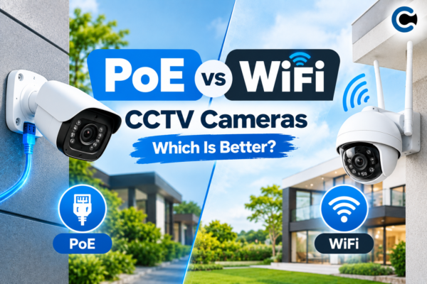 PoE vs WiFi CCTV Cameras: Which Is Better? Comparison of wired PoE and wireless WiFi security cameras.
