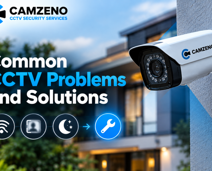 Common CCTV problems and solutions including blurry footage, recording issues, night vision and camera connectivity.